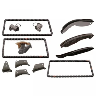 Комплект ГРМ (ланцюг + елементи) HYUNDAI H-1, H-1 / STAREX, H-1 CARGO, H-1 TRAVEL, H350 KIA K2500, SORENTO I 2.5D 07.01- SWAG 91100140