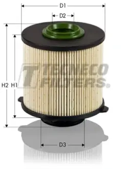 фільтр паливний opel insignia 2.0 CDTI 07/08-, astra -J 1.3-2.0 CDTI 12/09- SAAB 9-3 1.9TiD, 9-5 2.0TiD 01/10- TECNECO GS09001E