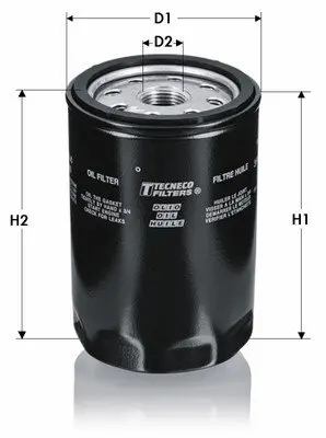 Фільтр масляний Ford Fiesta/Focus/Mondeo 1.25-2.0 90- Volvo C30/S40/V50 1.6 01/05-/Mazda 2 1.25 03- TECNECO OL230 (фото 1)