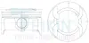 Поршни ремонт (+0.50мм) (к-кт на мотор) 1.6L Chevrolet Cruze, Aveo T300, Trax/Tracker, Opel Z16XER TEIKIN 30119050 (фото 1)