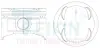 Поршни +0.25mm (к-кт на мотор) Honda B20B4 Cr-V TEIKIN 38154025 (фото 1)