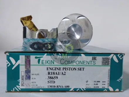 Поршень із пальцем STD (к-кт на двигун) Honda Civic, FR-V R18A1,R18A2 TEIKIN 38659-STD