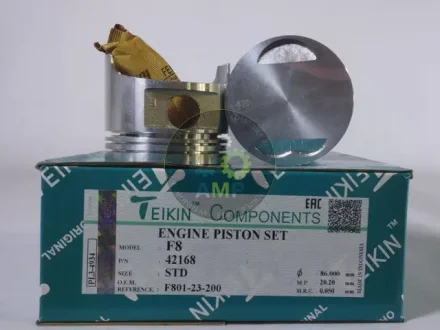 Поршень із пальцем STD (к-кт на двигун) Mazda 1,8 (F8) TEIKIN 42168-STD