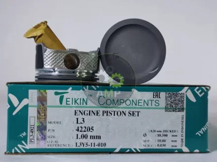 Поршень із пальцем +1.00мм (к-кт на двигун) Mazda 2.3 (L3) TEIKIN 42205-100