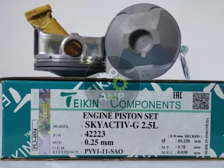 Поршень із пальцем +0.25мм (к-кт на двигун) Mazda 2,5 SKYACTIV-G TEIKIN 42223-025