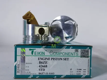 Поршень із пальцем STD (к-кт на двигун) Mazda 1.6L (B6ZE / B6-ME) DOHC 16V TEIKIN 42668-STD