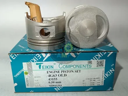 Поршень із пальцем +0.50мм (к-кт на двигун) Mitsubishi 2.0L (4G63 OLD) 43155-050 TEIKIN 43155050