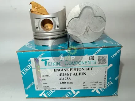 Поршень із пальцем +1.00мм (к-кт на двигун) 4D56T ALFIN TEIKIN 43173A-100