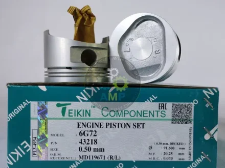 Поршень із пальцем +0.50мм (к-кт на двигун) Mitsubishi 3,0L (6G72,6G72T) TEIKIN 43218-050