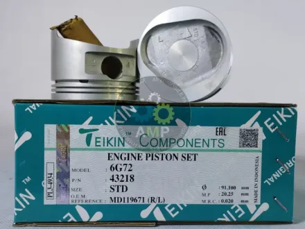 Поршень із пальцем STD (к-кт на двигун) Mitsubishi 3,0L (6G72,6G72T) TEIKIN 43218-STD