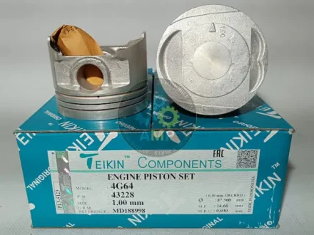 Поршень із пальцем +1.00мм (к-кт на двигун) 4G64 TEIKIN 43228-100