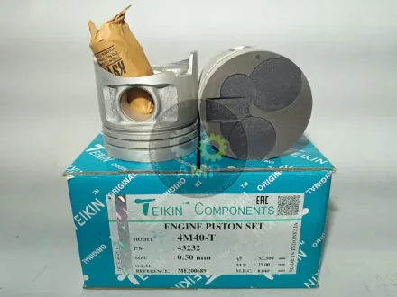 Поршень із пальцем +0.50мм (к-кт на двигун) Mitsubishi 2.8TD (4M40-T) TEIKIN 43232-050
