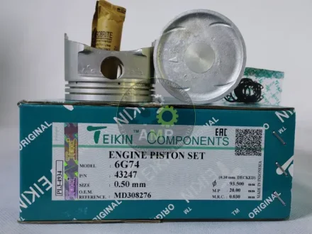 Поршень із пальцем +0.50мм (к-кт на двигун) Mitsubishi 3,5L (6G74) DOHC 24V TEIKIN 43247-050