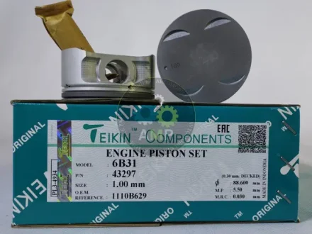 Поршень із пальцем +1.00мм (к-кт на двигун) Mitsubishi 3,0L (6B31) SOHC 24V,V6 TEIKIN 43297-100
