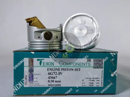 Поршень із пальцем +0.50мм (к-кт на двигун) Mitsubish 3,0L (6G72-IV) TEIKIN 43667-050