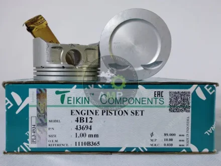 Поршень із пальцем +1.00мм (к-кт на двигун) Mitsubishi 2,4L (4B12) TEIKIN 43694-100