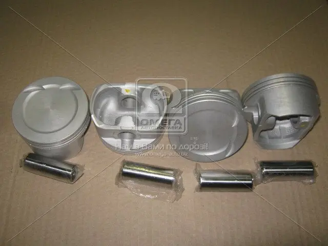 Поршень із пальцем STD (к-кт на двигун) Mitsubishi 2,4L (4B12) 43694-STD TEIKIN 43694STD (фото 1)