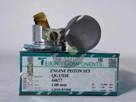 Поршни ремонт (+1.00мм) (к-кт на мотор) Nissan QG15DE TEIKIN 44677100