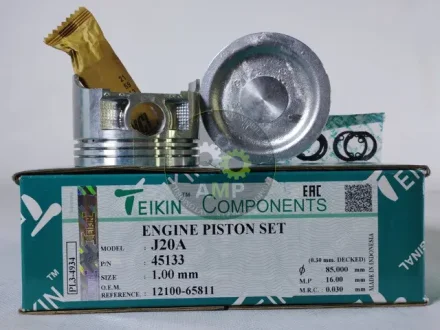 Поршень із пальцем +1.00мм (к-кт на двигун) 84/4CYL/1.2-1.5-2.5(J20A) (12100-65811) TEIKIN 45133-100