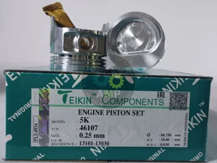 Поршень із пальцем +0.25мм (к-кт на двигун) Toyota 1,5L OHV (5K) TEIKIN 46107-025