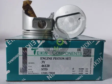 Поршень із пальцем STD (к-кт на двигун) Toyota 2,0L OHV (3Y) TEIKIN 46120-STD
