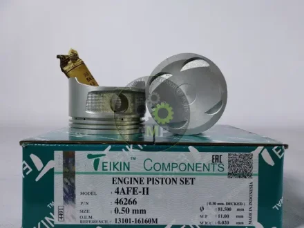 Поршень із пальцем +0.50мм (к-кт на двигун) 4AFE-II TEIKIN 46266-050