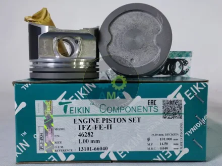 Поршни ремонт (+1.00мм) (к-кт на мотор) Toyota 1FZ-FE Land Cruiser 80, LX450 TEIKIN 46282-100