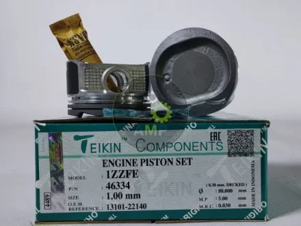 Поршень із пальцем +1.00мм (к-кт на двигун) 1ZZ-FE TEIKIN 46334-100