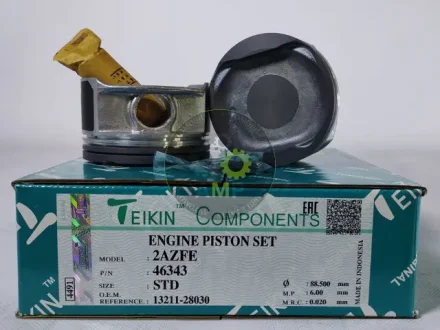 Поршень із пальцем STD (к-кт на двигун) 2AZFE TEIKIN 46343-STD