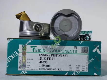 Поршень із пальцем +1.00мм (к-кт на двигун) Toyota 4,7L V8 (2UZ-FE-II) TEIKIN 46395-100