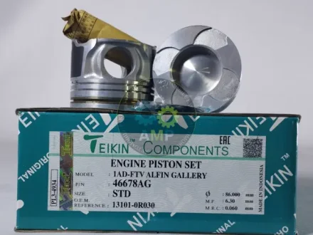 Поршень із пальцем STD (к-кт на двигун) Toyota 2,0D (1AD-FTV) TEIKIN 46678AG-STD