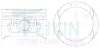 Поршень з пальцем +0.5 мм (к-кт на двигун) NUBIRA-II 49105-050 TEIKIN 49105050 (фото 1)