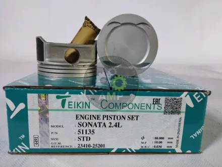 Поршень ДВЗ STD (4од.+пальці) Hyundai Sonata THETA 2.4 MPI, THETA FF (04-) (51135-STD) TEIKIN 51135STD