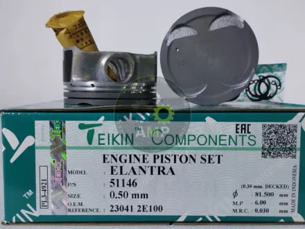 Поршень із пальцем +0.50мм (к-кт на двигун) Hyundai Elantra TEIKIN 51146-050