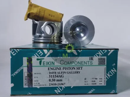 Поршень із пальцем +0.50мм (к-кт на двигун) Hyundai D4FB ALFIN GALLERY TEIKIN 51154AG-050