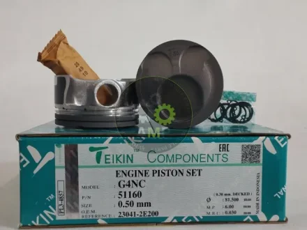 Поршень із пальцем +0.50мм (к-кт на двигун) G4NC 51160-050 TEIKIN 51160050