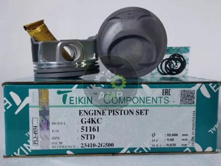 Поршень із пальцем STD (к-кт на двигун) Hyundai G4KC 2,4L GDI TEIKIN 51161-STD