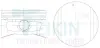 Поршни ремонт +0.50мм (к-кт на мотор) Kia CARNIVAL 2.5L TEIKIN 52105050 (фото 1)