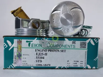 Поршень із пальцем STD (к-кт на двигун) Subaru EJ251, EJ25-II TEIKIN 55104-STD