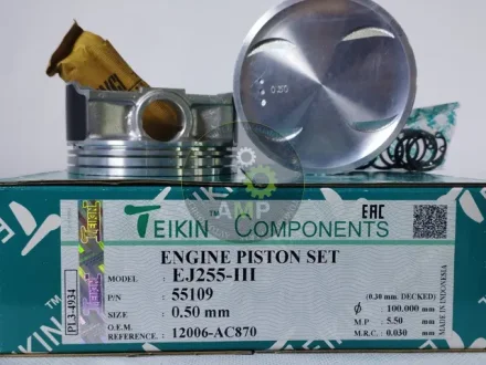 Поршень із пальцем +0.50мм (к-кт на двигун) Subaru EJ255-III TEIKIN 55109-050