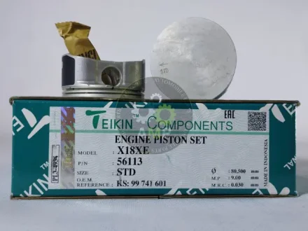 Поршень із пальцем STD (к-кт на двигун) Opel X18XE TEIKIN 56113-STD