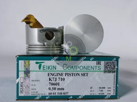Поршень із пальцем +0.50мм (к-кт на двигун) RENAULT 1.4 (K7J 710) TEIKIN 70601-050