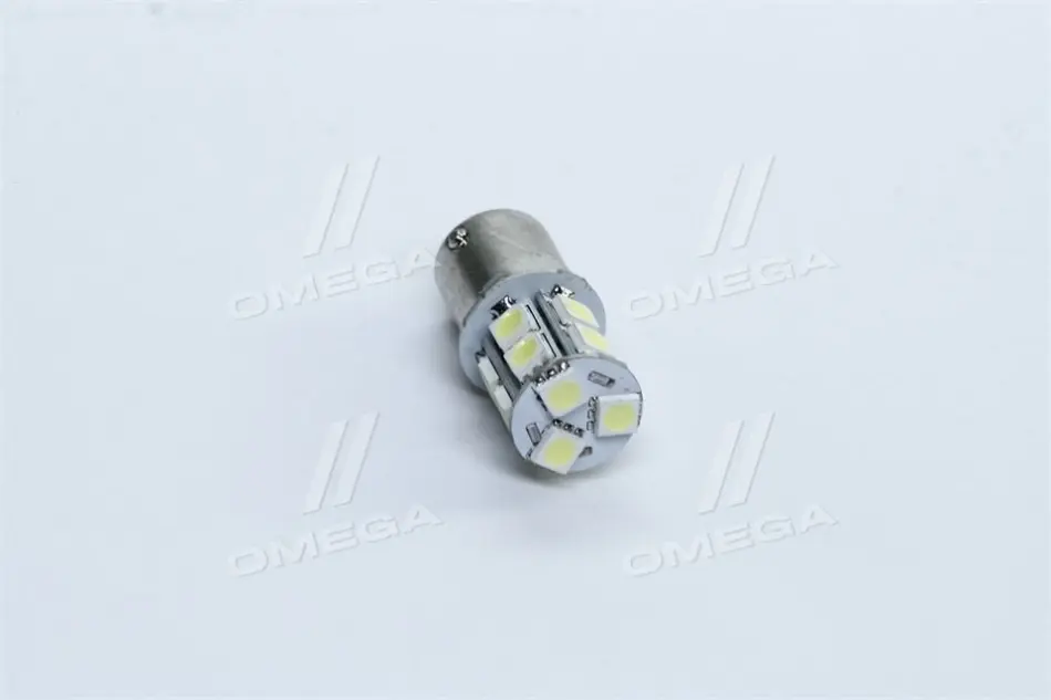 Лампа LED указателей поворотов и стоп-сигналов (13SMD) BA15S 12V WHITE<> TEMPEST TMP01S2512V (фото 1)