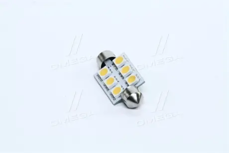 Лампа LED софитная C5W 24V T11x39-S8.5 (6 SMD size5050) WARM WHITE <> TEMPEST TMP15T1124V