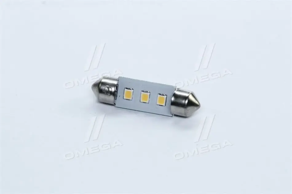 Лампа LED Софітні C5W 12V Т11x36-S8.5 (3SMD, розмір 3528) WARM WHITE <> TEMPEST TMP22T1112V (фото 1)
