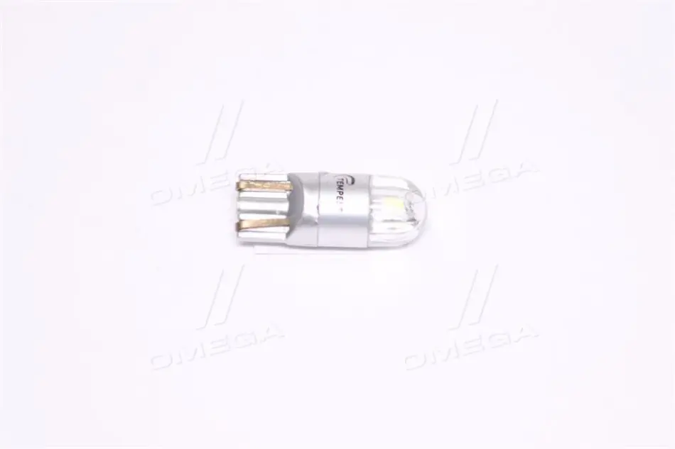 Лампа LED б/ц габарит,панель приборов, салон 12V T10 (W5W) w2.1x9.5d 2SMD N.P WHITE <TEM… TEMPEST TMPL11203HW (фото 1)