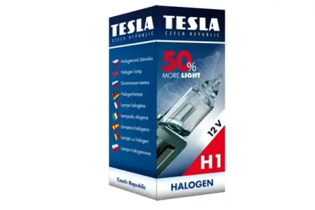 Лампа H1 12В 55Вт P14,5s, + 50% світла TESLA B30101