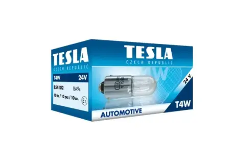 Лампа автомобільна габарит, вказівника повороту 24V Т4W 10 шт. Tesla (B54102) TESLA B 54102