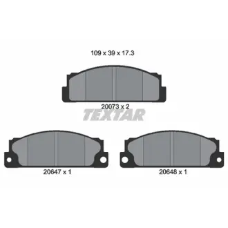 Комплект тормозных колодок, дисковый тормоз TEXTAR 2007306