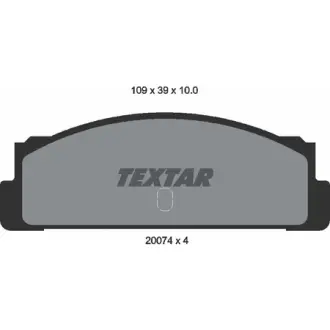 Комплект тормозных колодок, дисковый тормоз TEXTAR 2007404